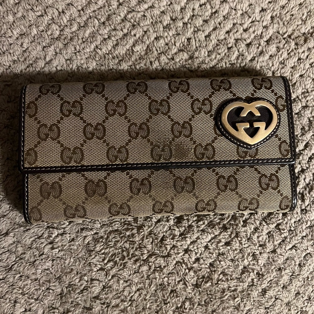 Gucci Monogram Long Bifold Wallet!